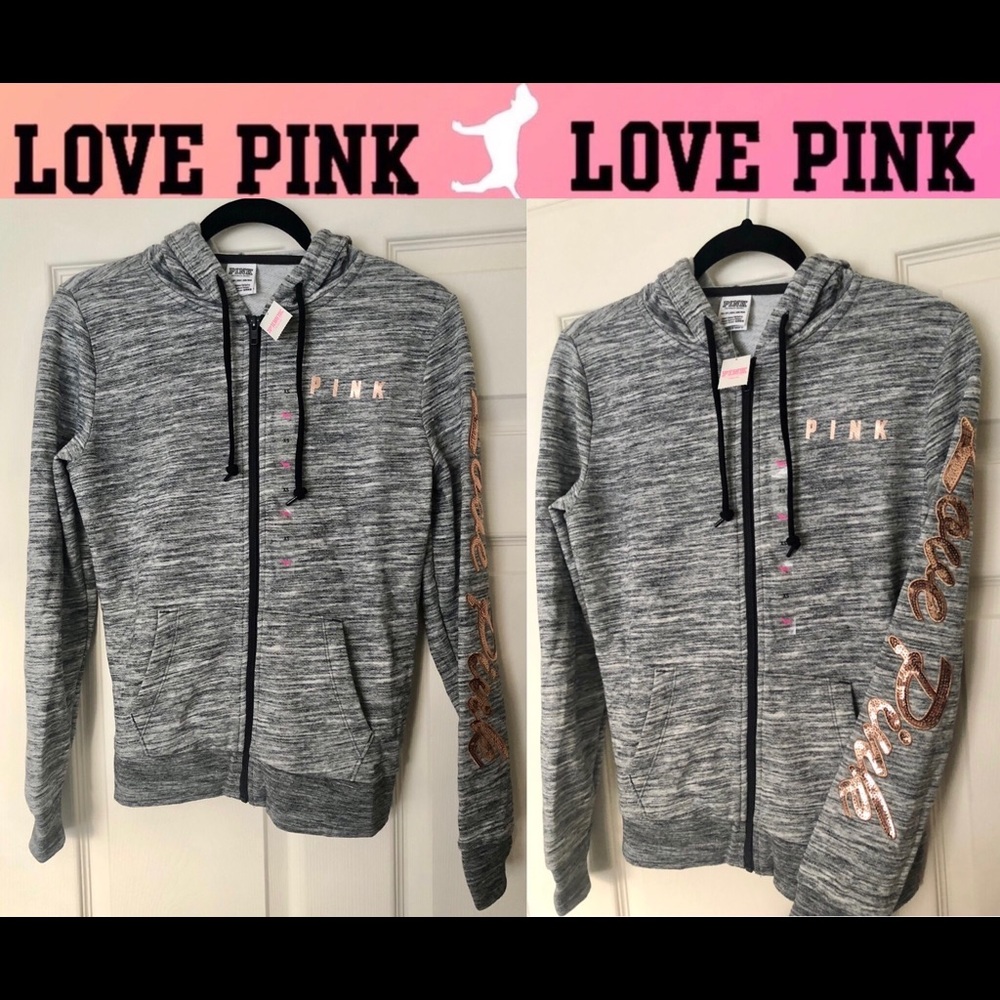 💗PINK VS 🌟Star Bling ✨Hoodie💗 - Picture 6 of 16